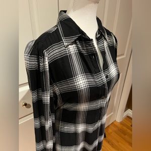 Max Studio plaid shirtdress/tunic, Size Small